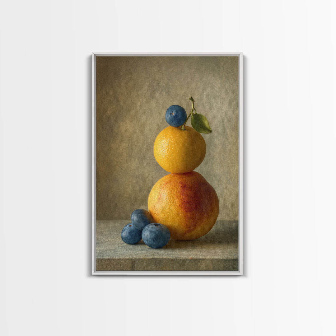 Bold Pop Fruit Composition Canvas Print, Art, Wall Decor, Living Room Decor, Oil Painting, Wall Art, Art Prints, ART-2x3-72