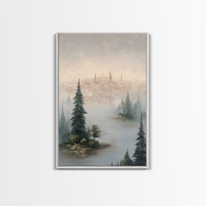 Surreal Dream Landscape Canvas Print, Art, Printable Wall Art, Living Room Decor, Fine Art, Canvas Art, Ai Art, ART-2x3-91