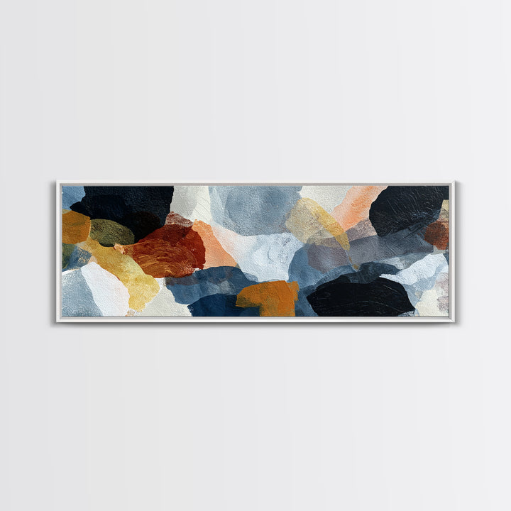 Contemporary Abstract with Layered Pigments and Energetic Canvas Print, Art, Wall Art for Mom, Living Room Decor, Abstract Art, ART-3x1-42