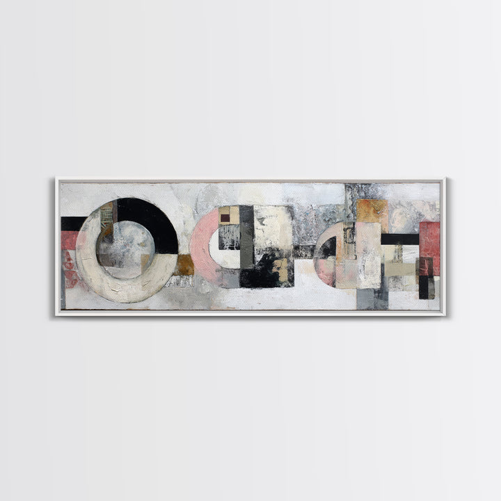 Textured Neutral Abstraction Framed Canvas Print, Art, Art Prints, Living Room Decor, Abstract Art, Framed Wall Art, ART-3x1-5