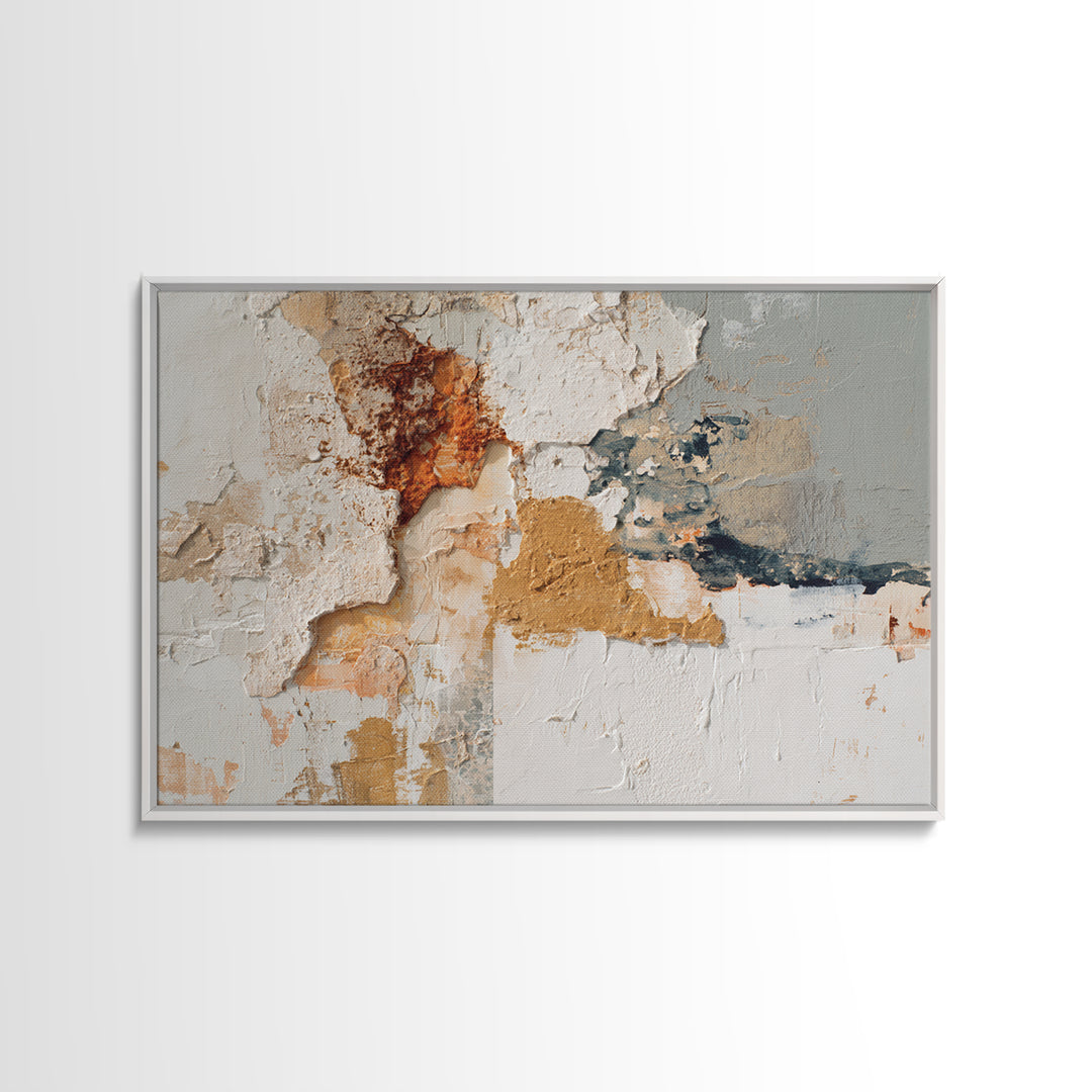 Textured Neutral Abstraction Canvas Print, Art, Digital Wall Art, Living Room Decor, Abstract Art, Framed Art, ART-3x2-17