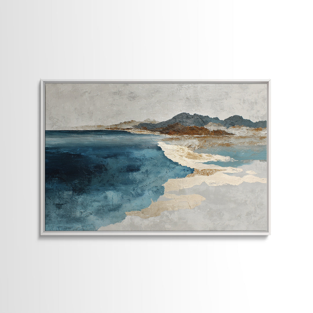 Abstract Water Forms Framed Canvas Print, Art, Pink Wall Art, Living Room Decor, Fine Art, Textured Painting, ART-3x2-47