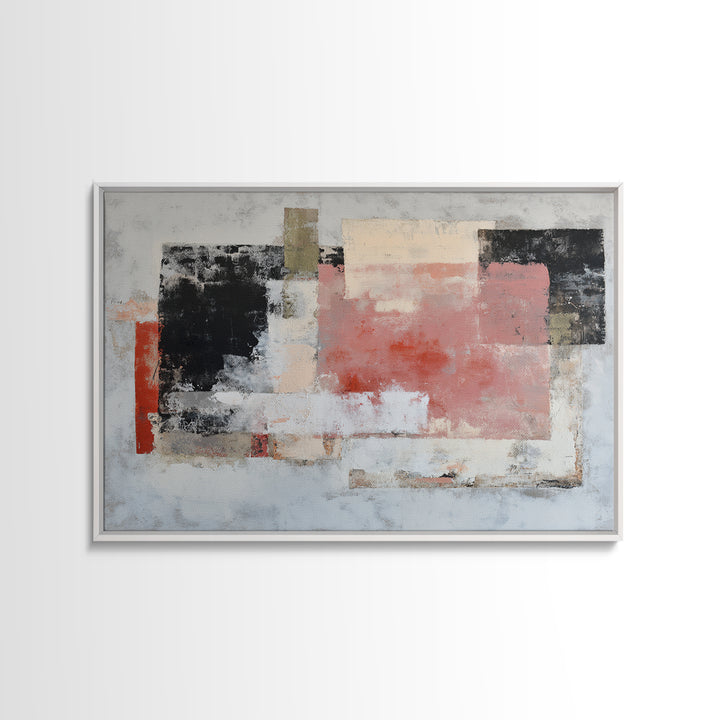 Contemporary Abstract with Layered Pigments and Energetic Canvas Print, Art, Printable Wall Art, Living Room Decor, ART-3x2-6
