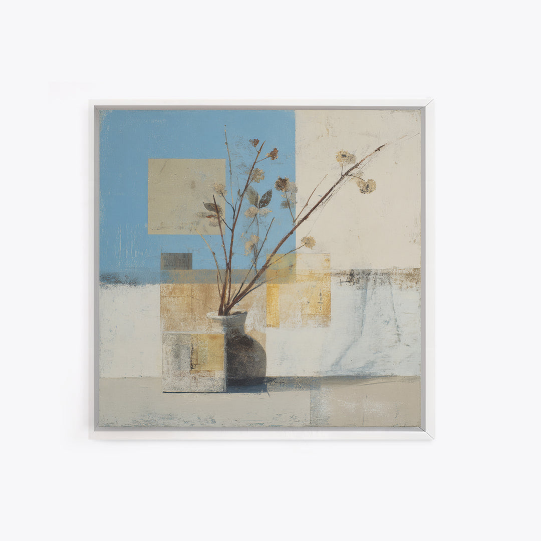 Large Neutral Still Life Canvas Print, Above Sofa Art, Canvas Print, Living Room Decor, Fine Art, Statement, Botanical Wall Art, ASA-1x1-14