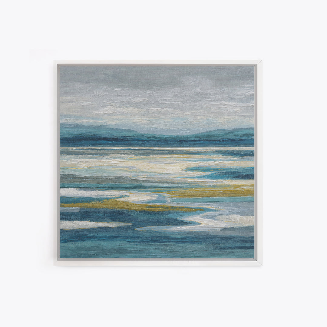 Abstract River Bends Canvas Print, Above Sofa Art, Textured Wall Art, Living Room Decor, Abstract Art, Statement, ASA-1x1-23