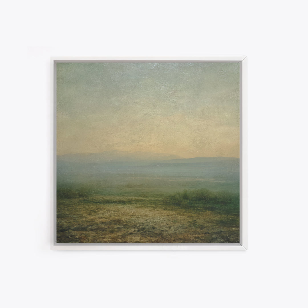 Gallery Style Landscape with Expansive Negative Space Canvas Print, Above Sofa Art, Coastal Wall Art, Living Room Decor, ASA-1x1-24
