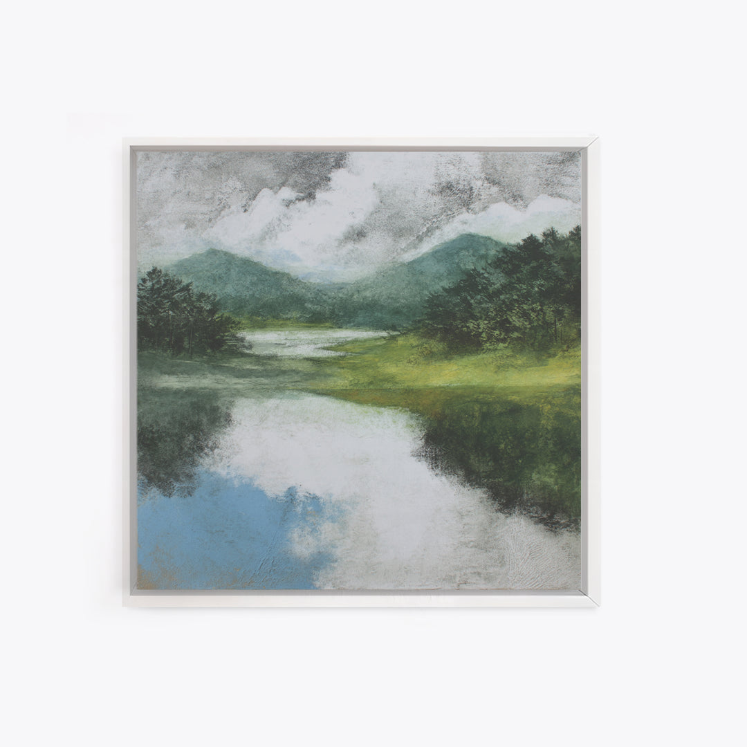 Gallery Style Landscape with Expansive Negative Space Canvas Print, Above Sofa Art, Home Decor, Living Room Decor, Statement, ASA-1x1-48