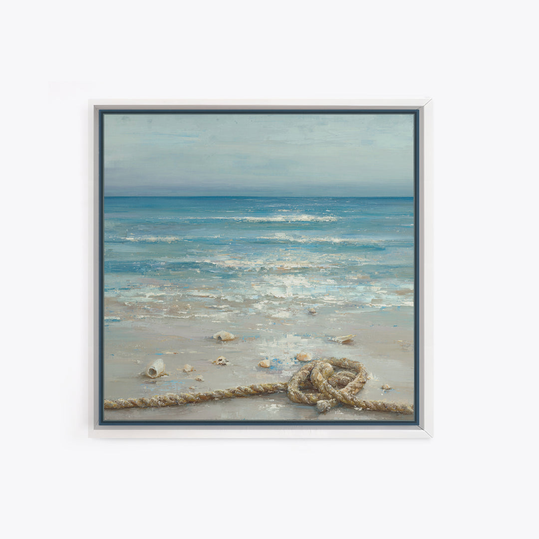 Moody Seascape at Twilight Canvas Print, Above Sofa Art, 3 Piece Wall Art, Living Room Decor, Statement, Neutral Decor, ASA-1x1-60