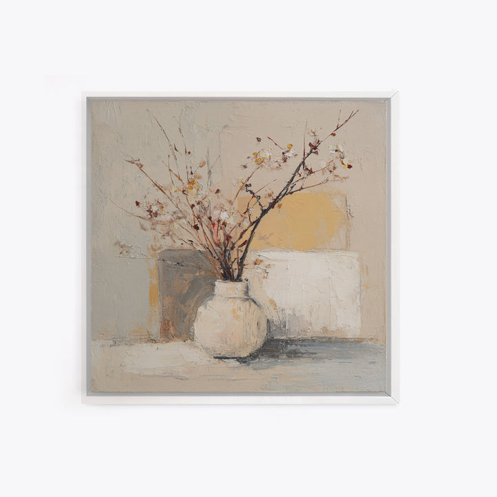 Large Neutral Still Life Framed Canvas Print, Above Sofa Art, Coastal Wall Art, Living Room Decor, Fine Art, Statement, ASA-1x1-62
