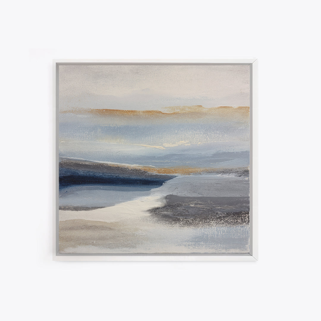 Minimal Black Ink Composition Framed Canvas Print, Above Sofa Art, Wall Decor, Living Room Decor, Fine Art, Statement, ASA-1x1-80