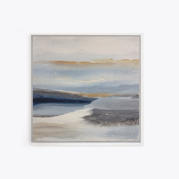 Minimal Black Ink Composition Framed Canvas Print, Above Sofa Art, Wall Decor, Living Room Decor, Fine Art, Statement, ASA-1x1-80
