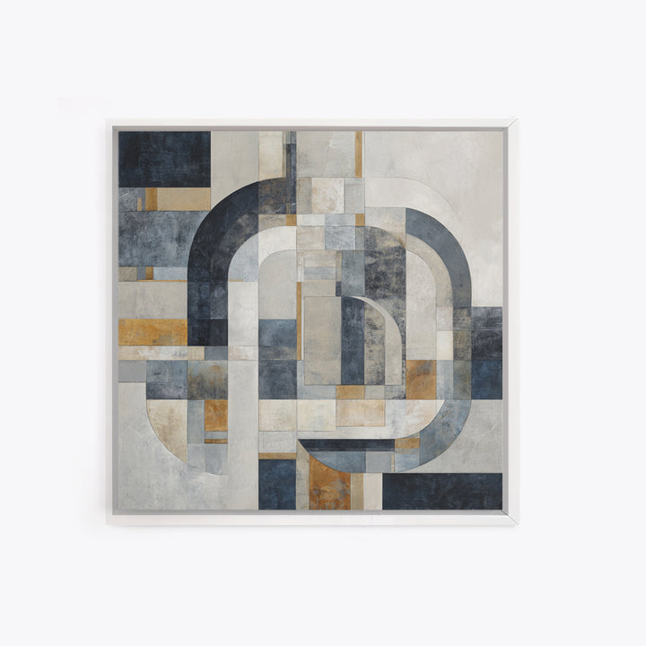 Luxury Monochrome Stone Composition Canvas Print, Above Sofa Art, Fine Art Print, Living Room Decor, Fine Art, Statement, ASA-1x1-91