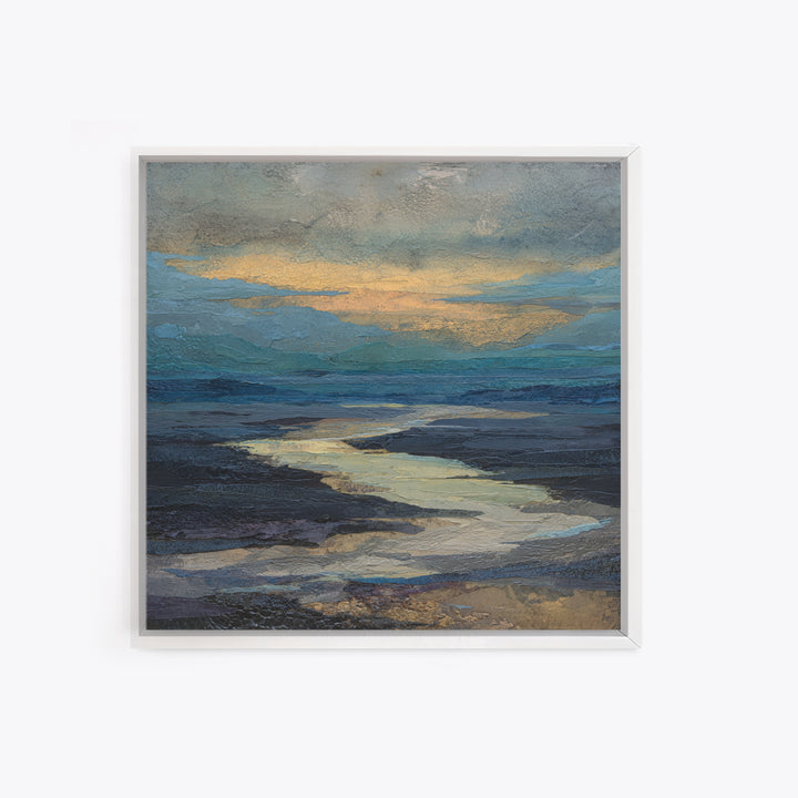 Abstract River Bends Canvas Print, Above Sofa Art, Botanical Wall Art, Living Room Decor, Abstract Art, Statement, ASA-1x1-95