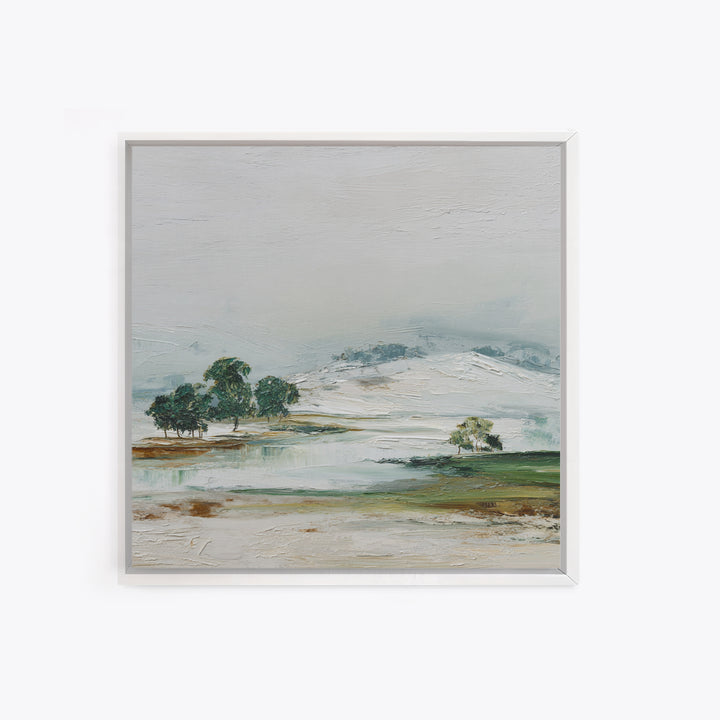 Gallery Style Landscape with Expansive Negative Space Canvas Print, Above Sofa Art, Living Room Decor, Statement, ASA-1x1-96
