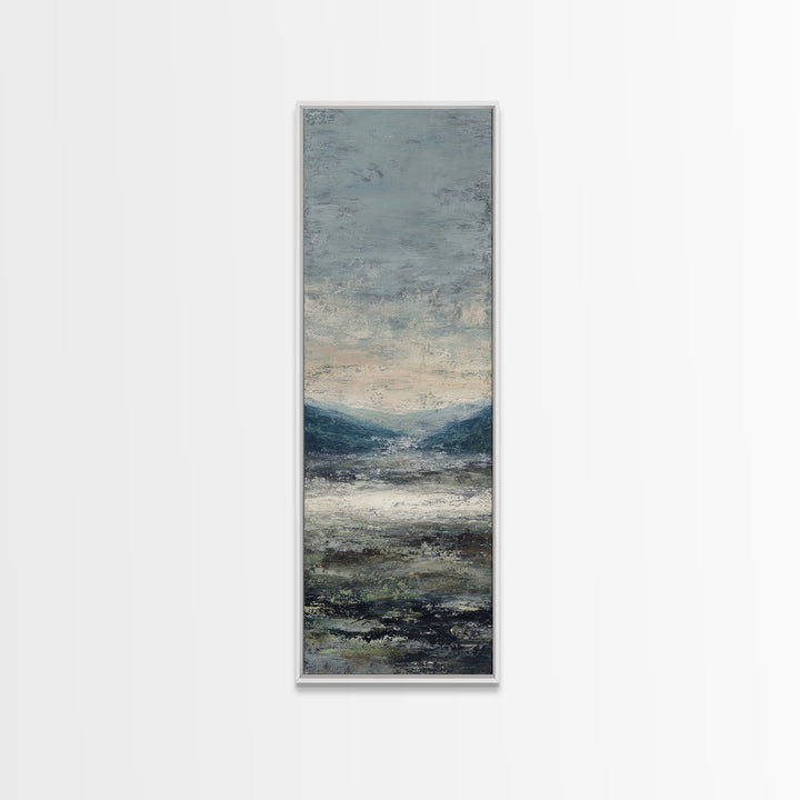 Gallery Style Landscape with Expansive Negative Space Canvas Print, Above Sofa Art, Bauhaus Print, Living Room Decor, Statement, ASA-1x3-12