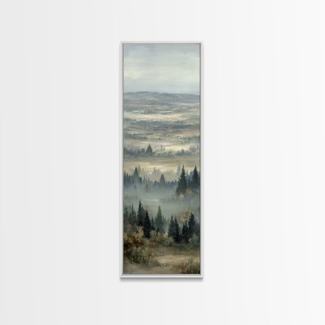 Wide Olive and Beige Meadow Panorama Canvas Print, Above Sofa Art, Canvas Print, Living Room Decor, Oil Painting, Statement, ASA-1x3-22