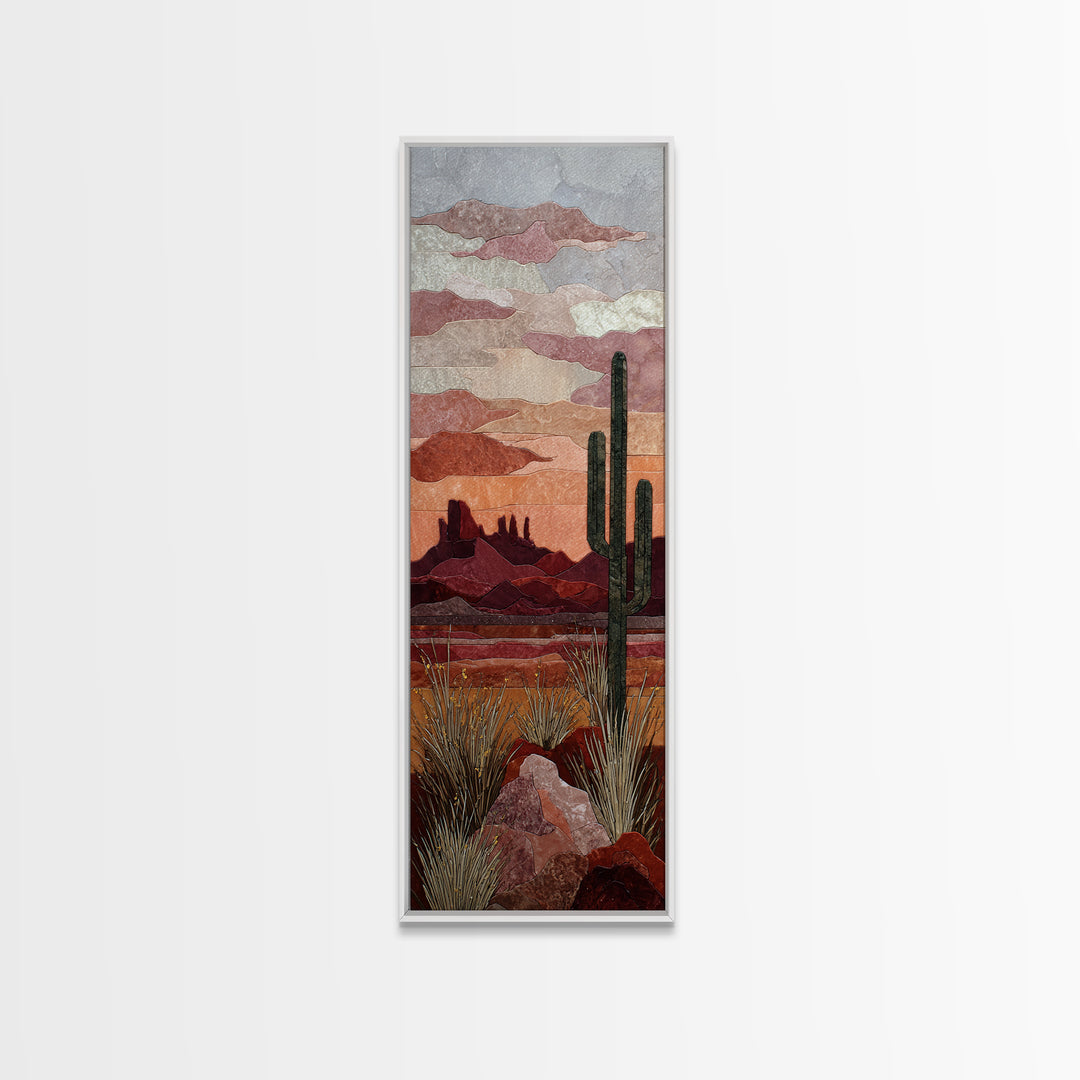 Desert Mesa Panorama Canvas Print, Above Sofa Art, Neutral Decor, Living Room Decor, Fine Art, Statement, Wall Art, Home Decor, ASA-1x3-32