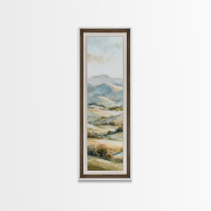 Sunlit Rolling Hills Canvas Print, Above Sofa Art, Wall Decor, Living Room Decor, Fine Art, Statement, Contemporary Art, ASA-1x3-77