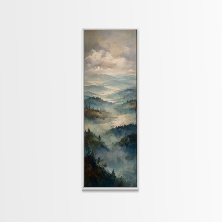 Gallery Style Landscape with Expansive Negative Space Canvas Print, Above Sofa Art, Wall Art, Living Room Decor, Statement, ASA-1x3-84