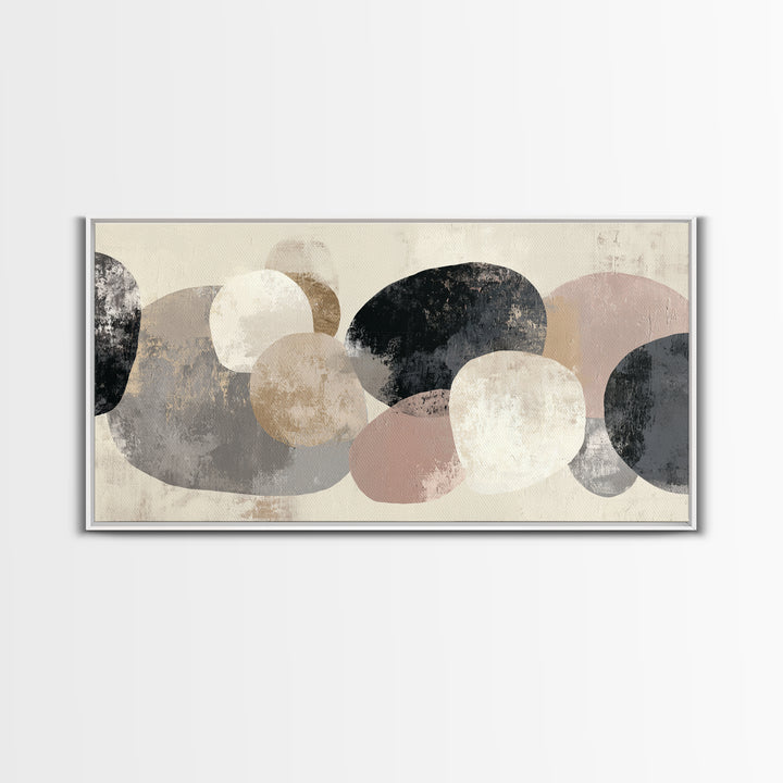 Large Modern Organic Shapes Canvas Print, Above Sofa Art, Wall Decor, Living Room Decor, Abstract Art, Statement, ASA-2x1-22