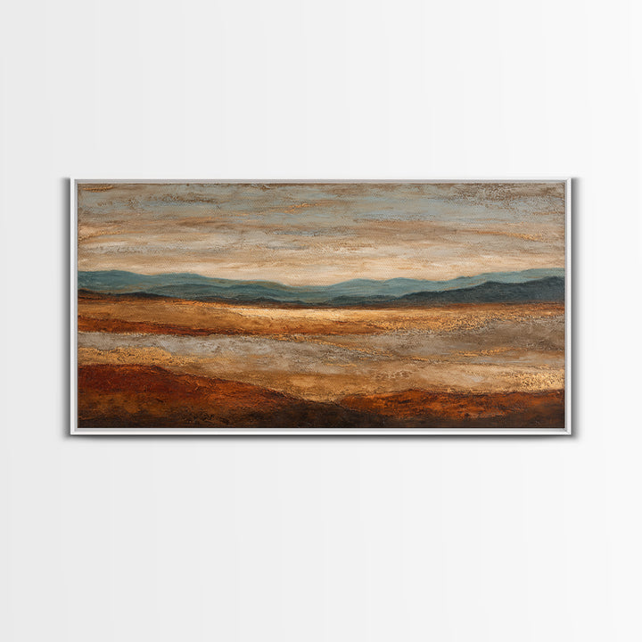 Abstract Canyon Landscape Framed Canvas Print, Above Sofa Art, Wall Decor, Living Room Decor, Fine Art, Statement, ASA-2x1-27