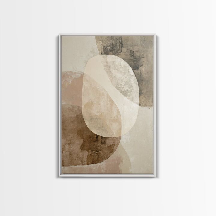 Large Modern Organic Shapes Canvas Print, Above Sofa Art, Neutral Decor, Living Room Decor, Abstract Art, Statement, Wall Art, ASA-2x3-10