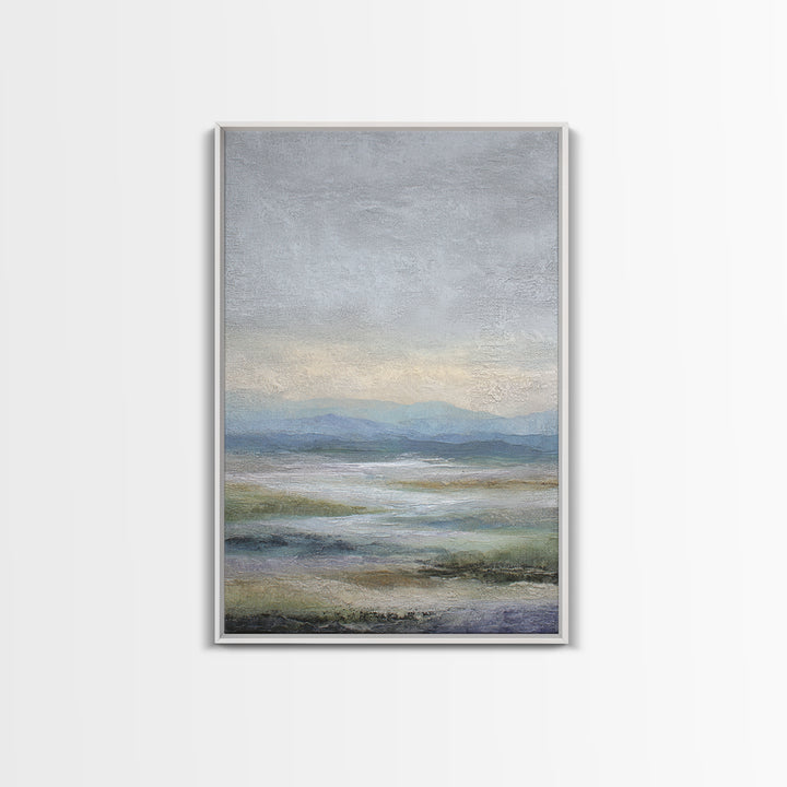Abstract River Bends Canvas Print, Above Sofa Art, Japandi Wall Art, Living Room Decor, Fine Art, Statement, Boho Decor, ASA-2x3-31