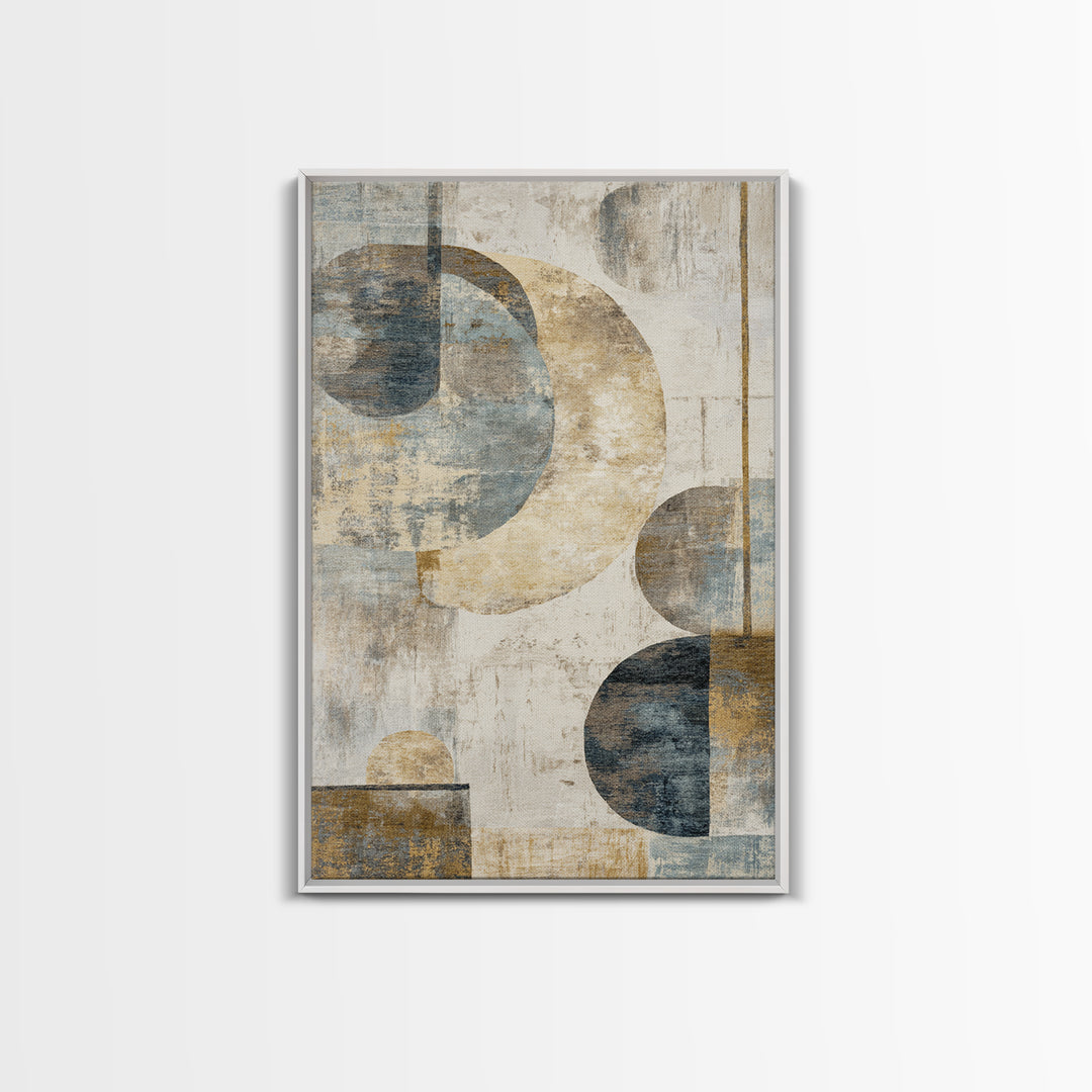 Large Modern Organic Shapes Framed Canvas Print, Above Sofa Art, Luxury Decor, Living Room Decor, Abstract Art, Statement, ASA-2x3-34