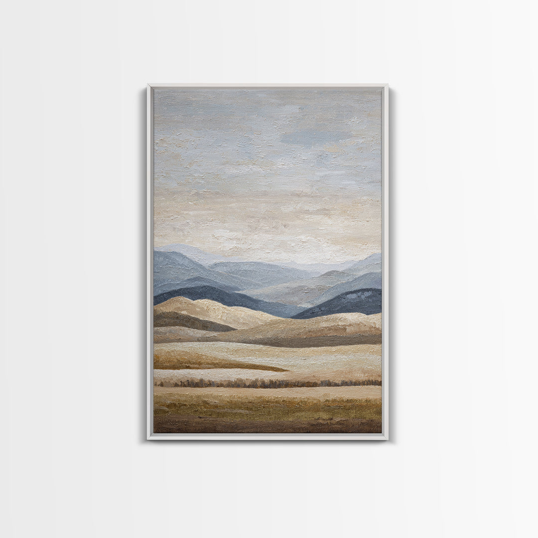 Sunlit Rolling Hills Canvas Print, Above Sofa Art, Minimalist Decor, Living Room Decor, Fine Art, Statement, Frame Tv Art, ASA-2x3-49