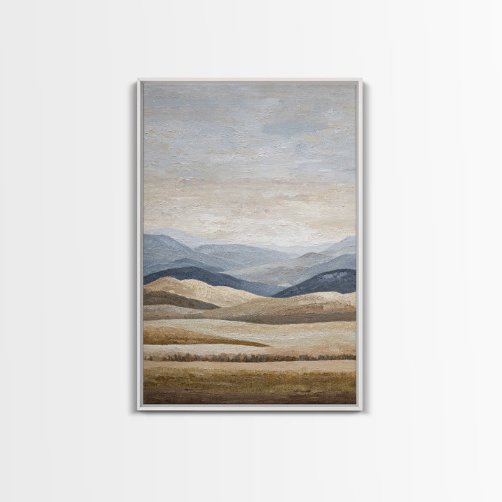 Sunlit Rolling Hills Canvas Print, Above Sofa Art, Minimalist Decor, Living Room Decor, Fine Art, Statement, Frame Tv Art, ASA-2x3-49
