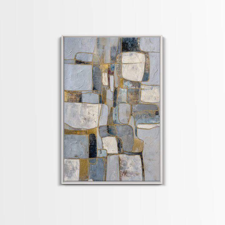 Textured Plaster Abstract Canvas Print, Above Sofa Art, Luxury Decor, Living Room Decor, Fine Art, Statement, Canvas Wall Art, ASA-2x3-67