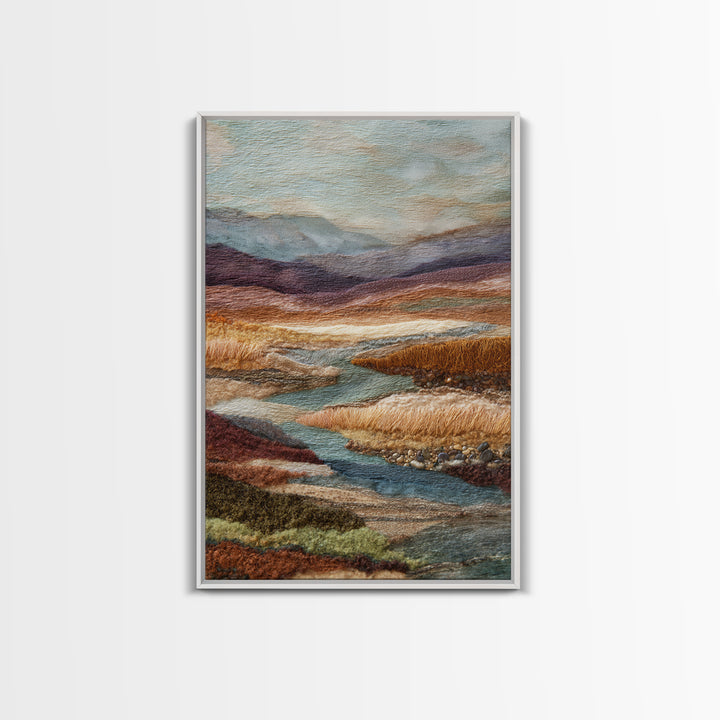 Abstract River Bends Canvas Print, Above Sofa Art, Statement Artwork, Living Room Decor, Abstract Art, Statement, ASA-2x3-79