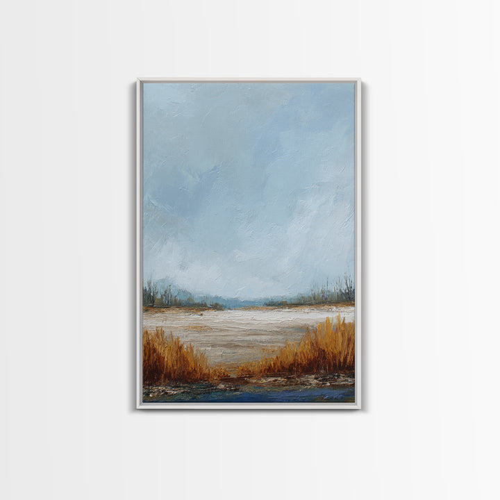 Oversized Abstract Landscape Canvas Print, Above Sofa Art, Canvas Wall Art, Living Room Decor, Statement, Living Room Wall Art, ASA-2x3-81