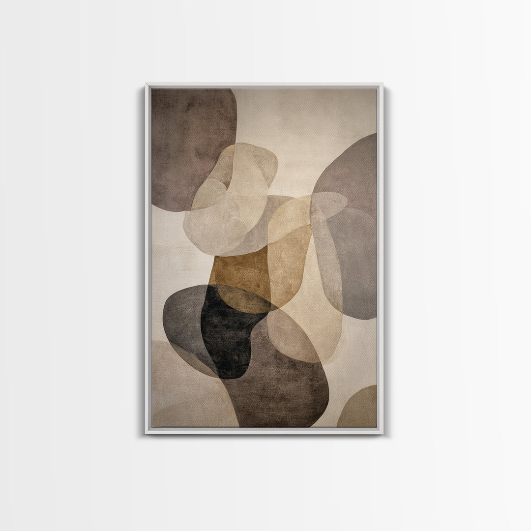 Large Modern Organic Shapes Canvas Print, Above Sofa Art, Contemporary Art, Living Room Decor, Abstract Art, Statement, ASA-2x3-82