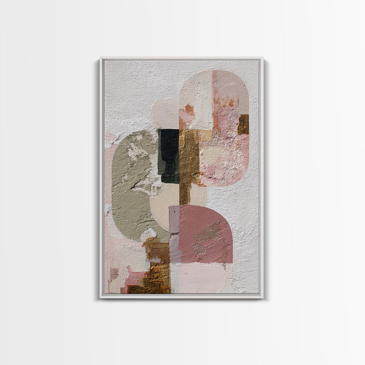 Luxury Monochrome Stone Composition Canvas Print, Above Sofa Art, Home Decor, Living Room Decor, Fine Art, Statement, ASA-2x3-99
