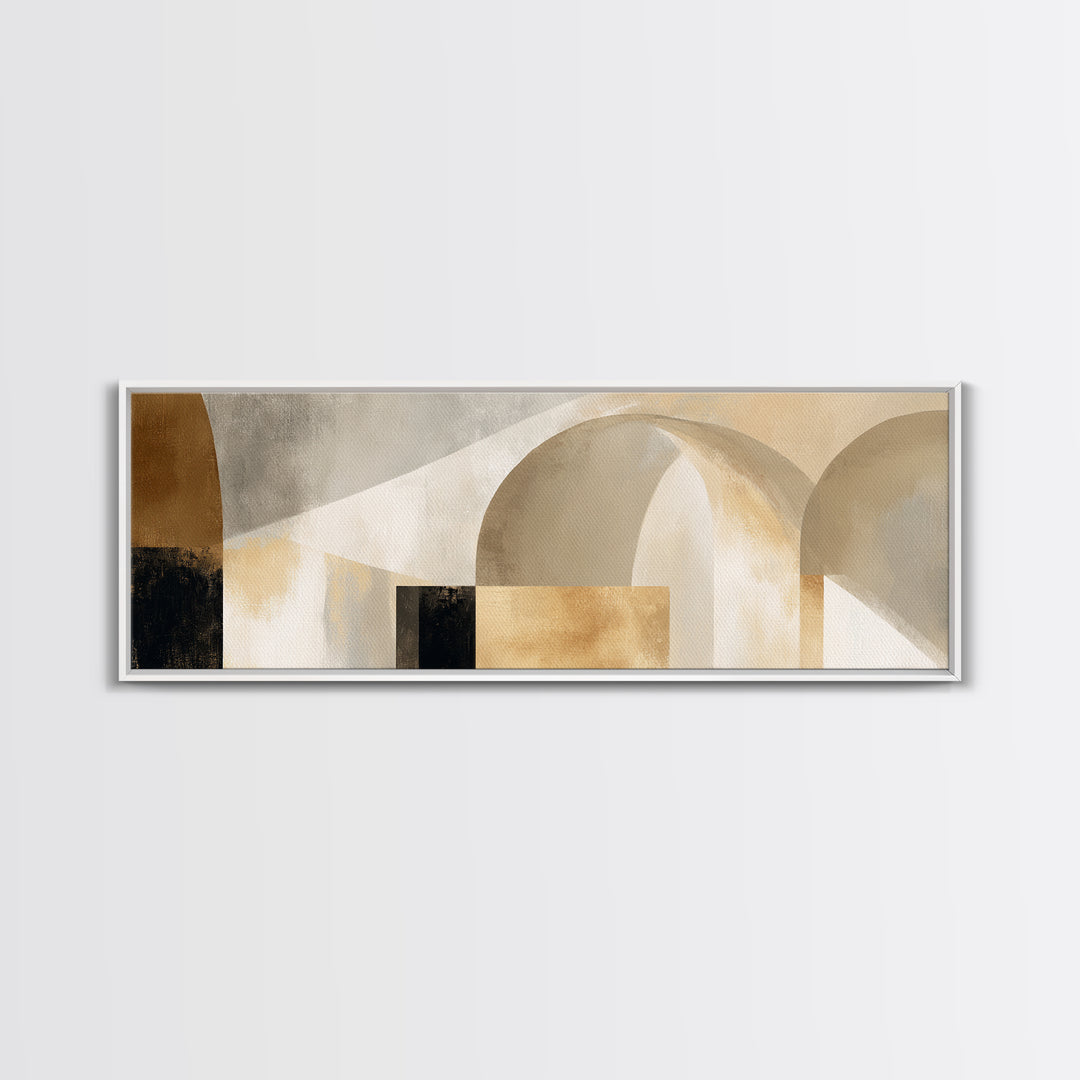 Architectural Arch Study Framed Canvas Print, Above Sofa Art, Textured Wall Art, Living Room Decor, Fine Art, Statement, ASA-3x1-1