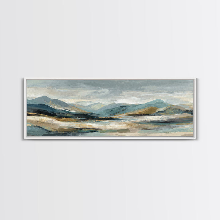 Sunlit Rolling Hills Canvas Print, Above Sofa Art, Living Room Decor, Fine Art, Statement 233, Set of Prints, Above Bed Decor, ASA-3x1-33