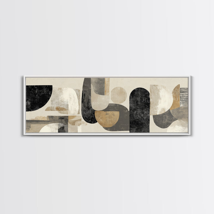 Large Modern Organic Shapes Canvas Print, Above Sofa Art, Abstract Wall Art, Living Room Decor, Abstract Art, Statement, ASA-3x1-42