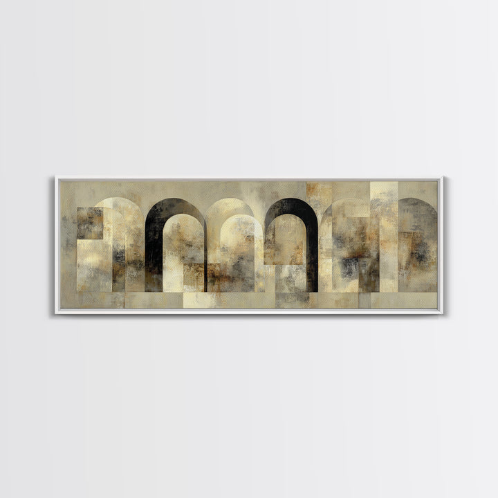 Architectural Arch Study Framed Canvas Print, Above Sofa Art, Living Room Wall Art, Living Room Decor, Fine Art, Statement, ASA-3x1-73