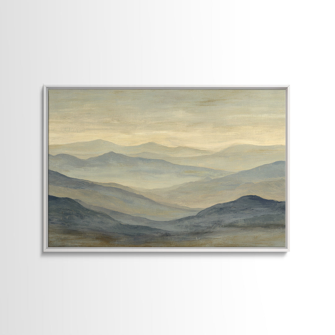 Sunlit Rolling Hills Canvas Print, Above Sofa Art, Abstract Wall Art, Living Room Decor, Fine Art, Statement, Above Bed Decor, ASA-3x2-21