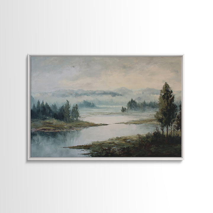 Gallery Style Landscape with Expansive Negative Space Canvas Print, Above Sofa Art, Home Decor, Living Room Decor, Statement, ASA-3x2-28