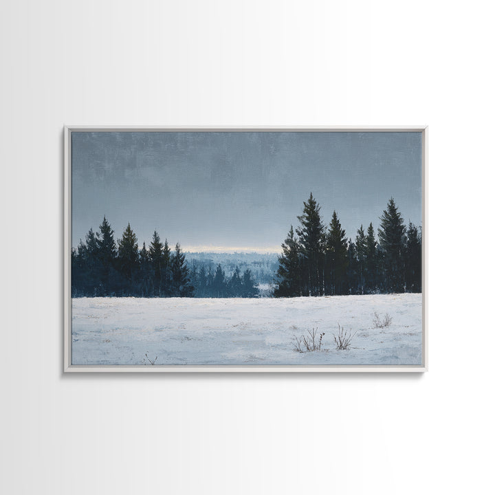 Modern Scandinavian Forest Canvas Print, Above Sofa Art, Canvas Print, Living Room Decor, Statement, Botanical Wall Art, ASA-3x2-43