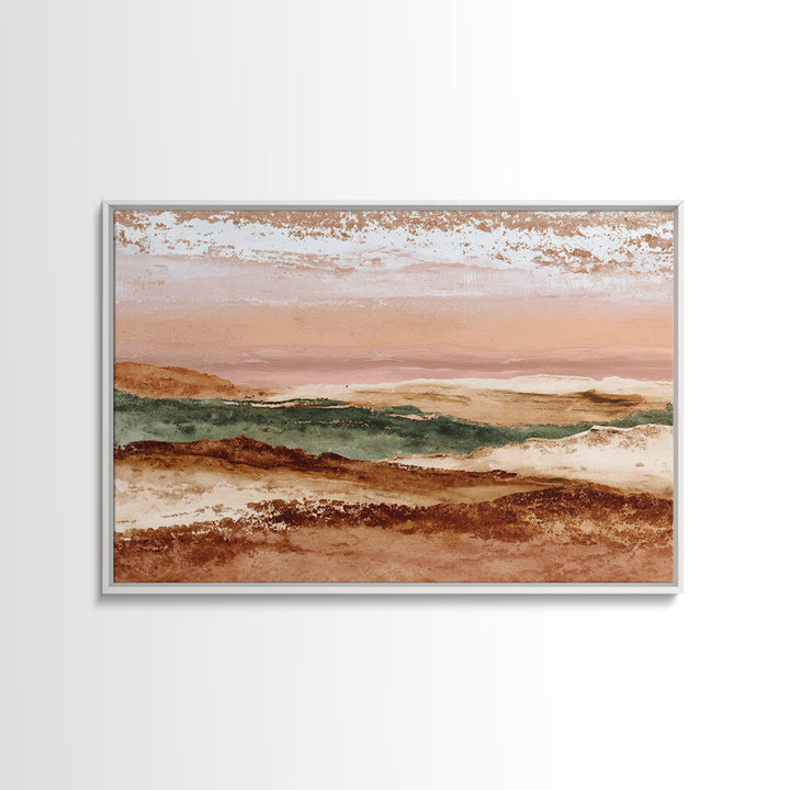 Abstract Canyon Landscape Canvas Print, Above Sofa Art, Neutral Decor, Living Room Decor, Oil Painting, Statement, Wall Art, ASA-3x2-83