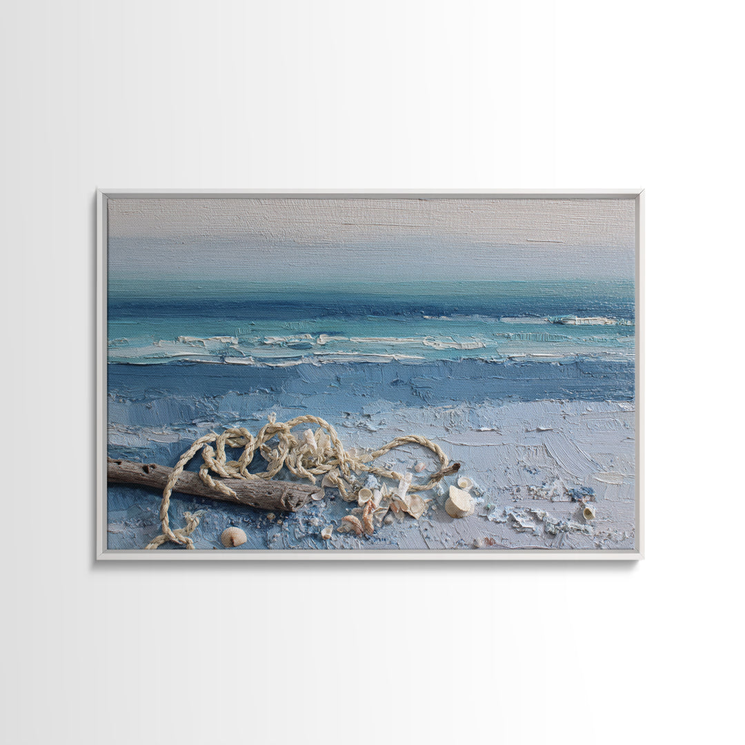 Moody Seascape at Twilight Canvas Print, Above Sofa Art, Modern Art, Living Room Decor, Fine Art, Statement, Art Print, ASA-3x2-88
