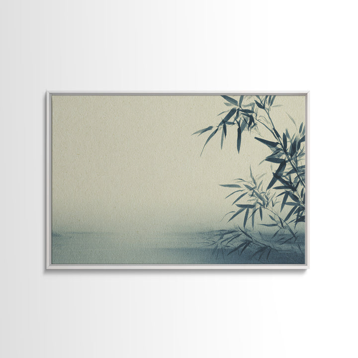 Minimal Bamboo Stalks Canvas Print, Asian Inspired Art, Floral Art, Living Room Decor, Fine Art, Harmony, Fine Art Print, ASI-3x2-48
