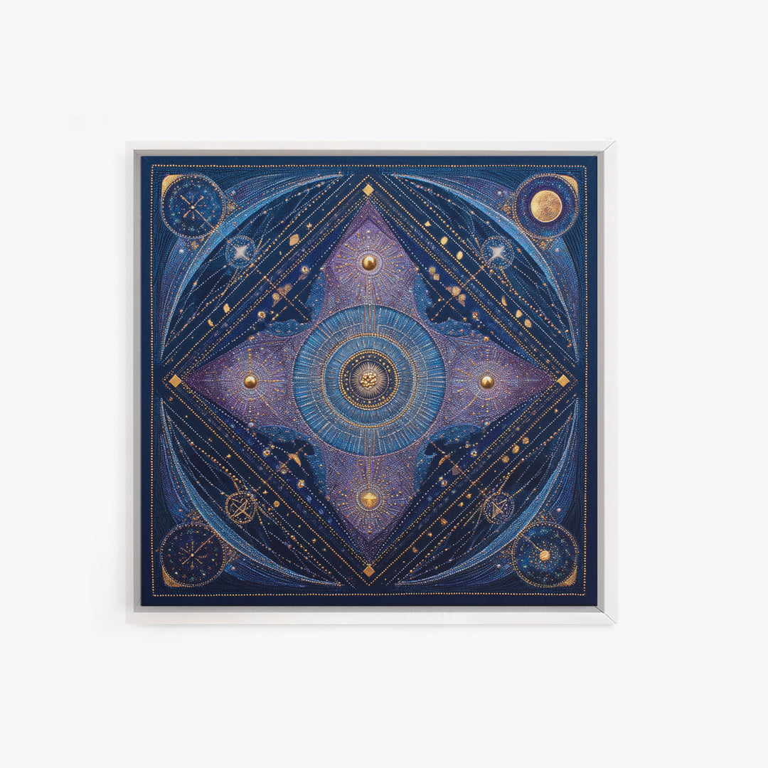 Scorpio Formed from Stars and Jeweled Shadows Canvas Print, Astrology Art, Astrology Wall Art, Living Room Decor, Zodiac, AST-1x1-34