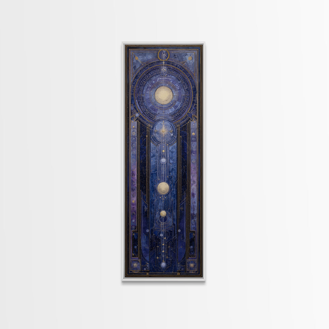 Scorpio Formed from Stars and Jeweled Shadows Canvas Print, Astrology Art, Astronomy Print, Living Room Decor, Fine Art, Zodiac, AST-1x3-22
