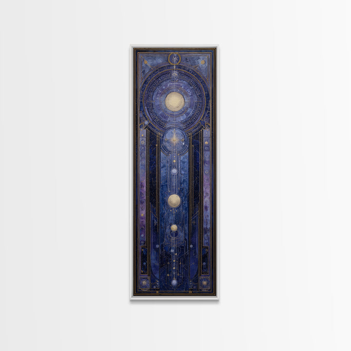 Scorpio Formed from Stars and Jeweled Shadows Canvas Print, Astrology Art, Astronomy Print, Living Room Decor, Fine Art, Zodiac, AST-1x3-22