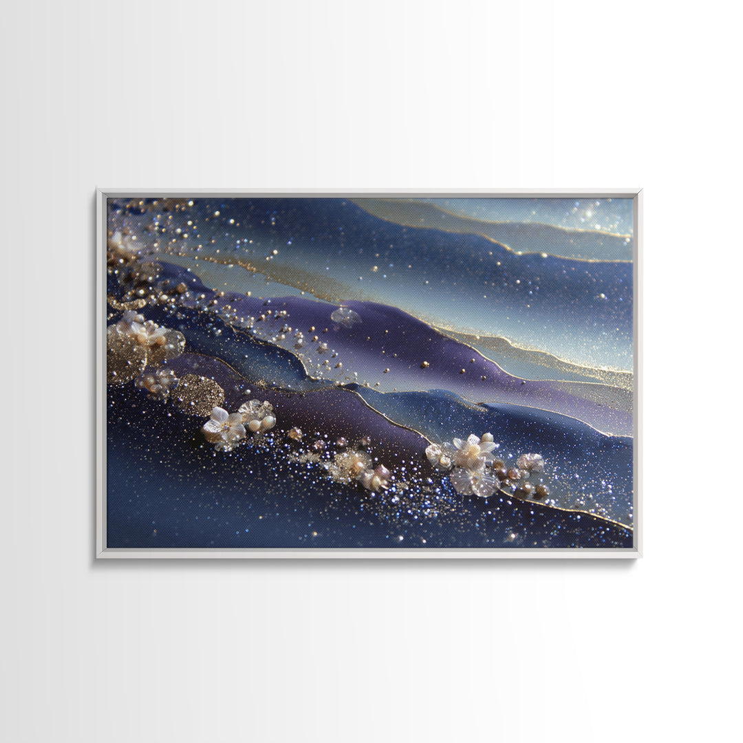 Scorpio Formed from Stars and Jeweled Shadows Canvas Print, Astrology Art, Psychedelic Art, Living Room Decor, Fine Art, Zodiac, AST-3x2-38