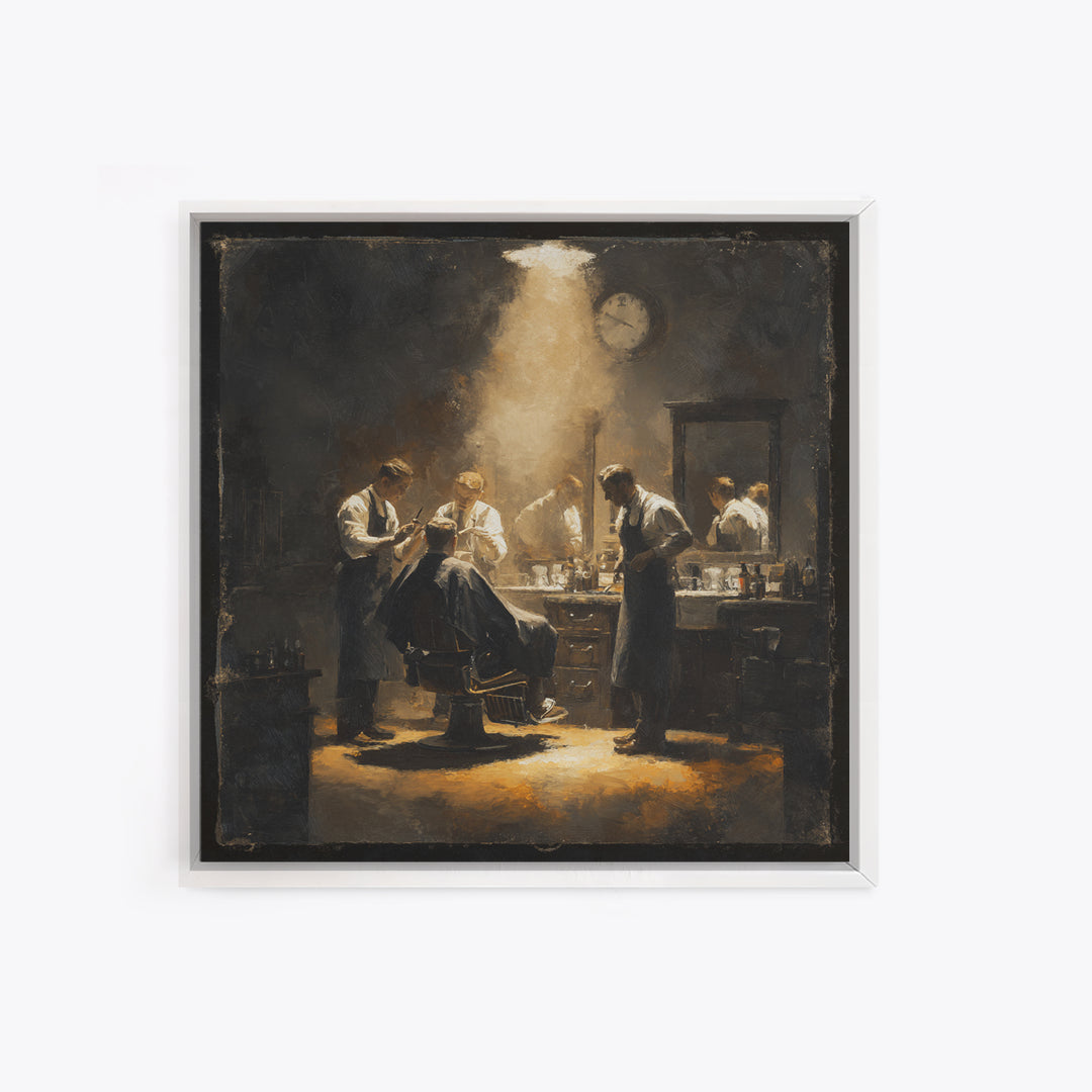 Barber Shop Quartet Musical Poster Without Interior Canvas Print, Barbershop Art, Gallery Decor, Barbershop Decor, Grooming, BAA-1x1-93